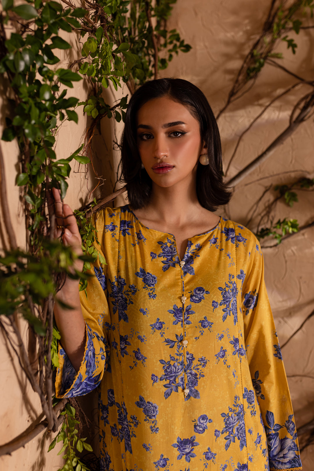 Blue Vinka 2Pc - Printed Lawn Dress