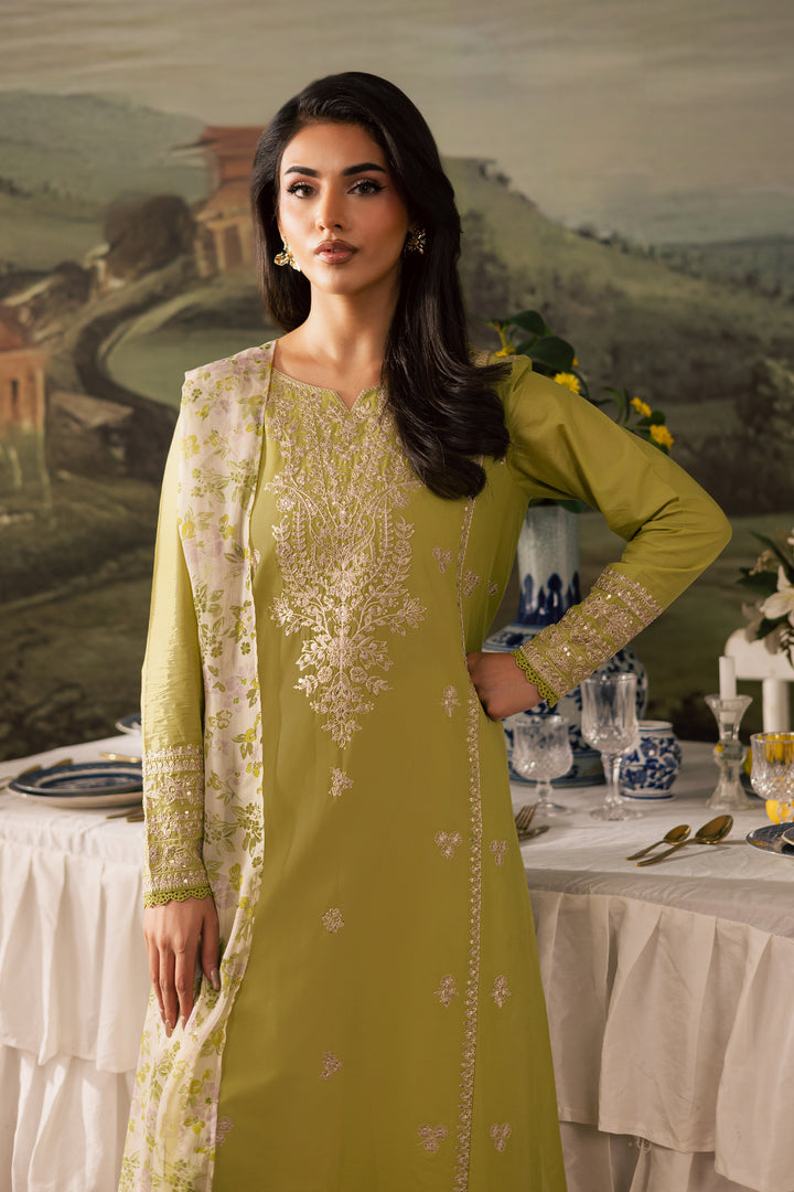Malbus 3Pc - Embroidered Lawn Pret