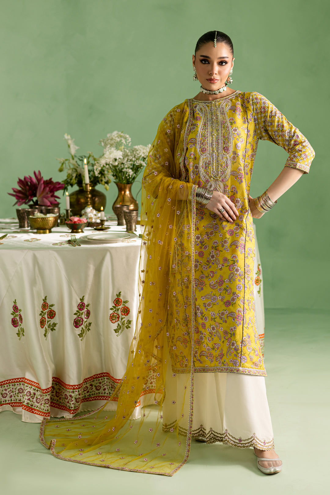 Kezra 3Pc- Printed Lawn Dress
