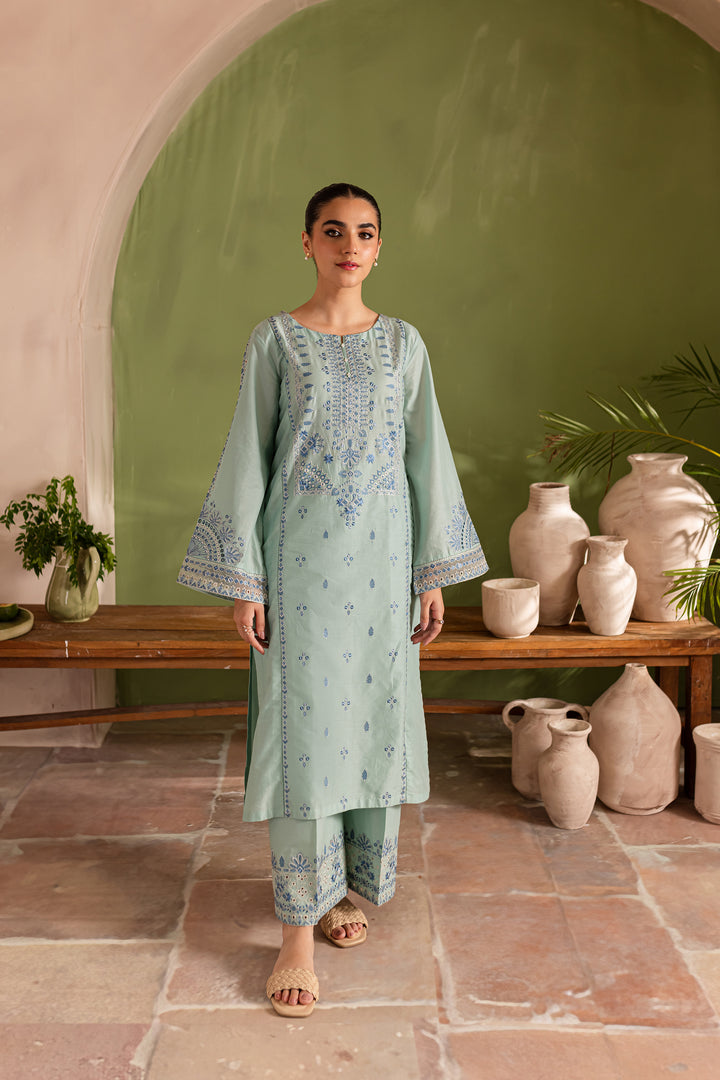 Amavi 2Pc - Embroidered Lawn Dress