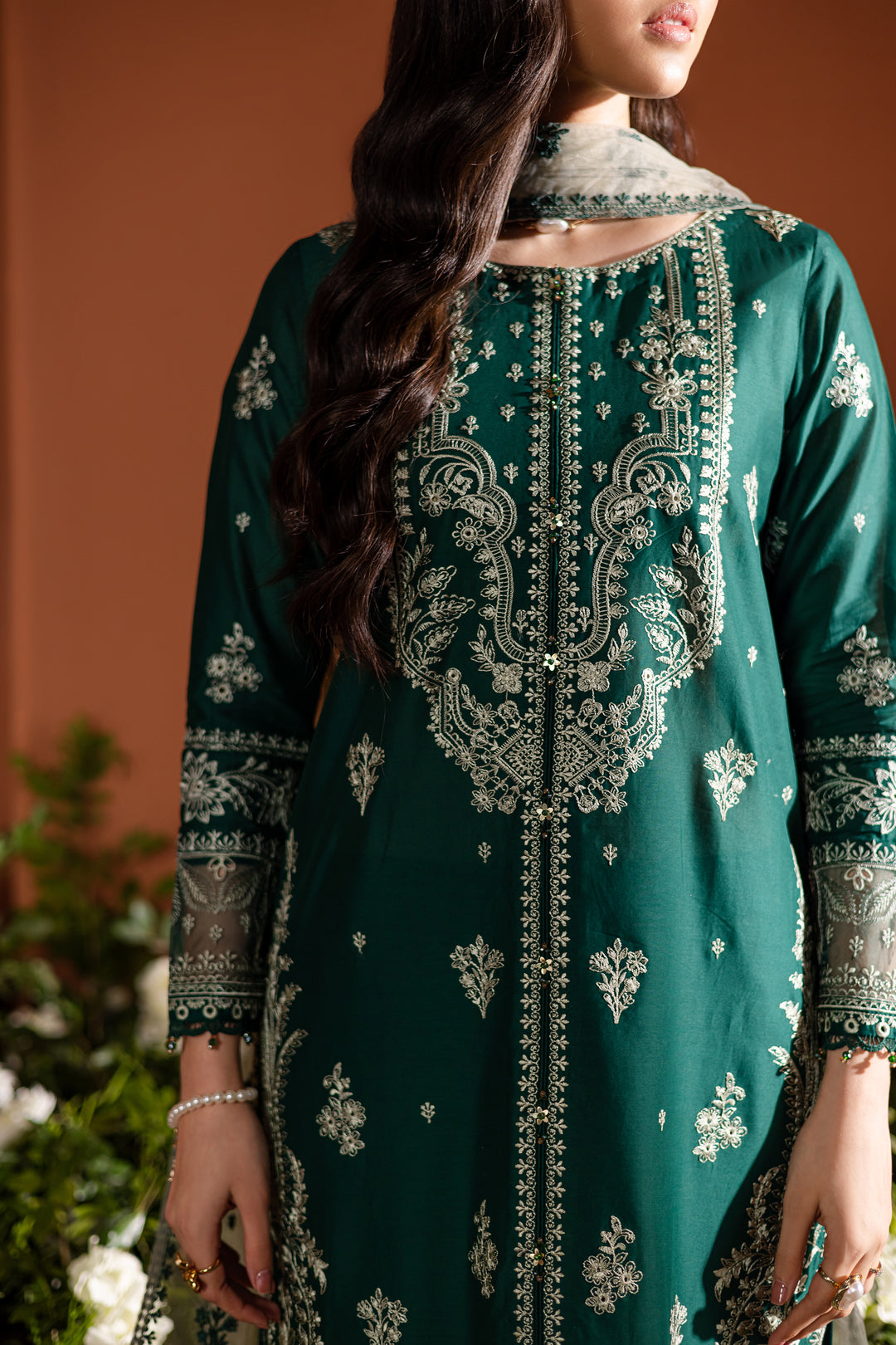 Velma 3Pc - Embroidered Lawn Dress