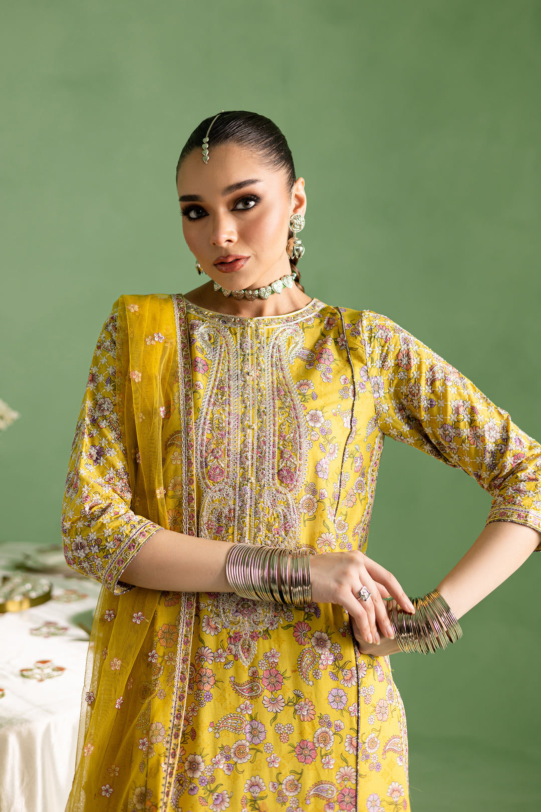 Kezra 3Pc- Printed Lawn Dress