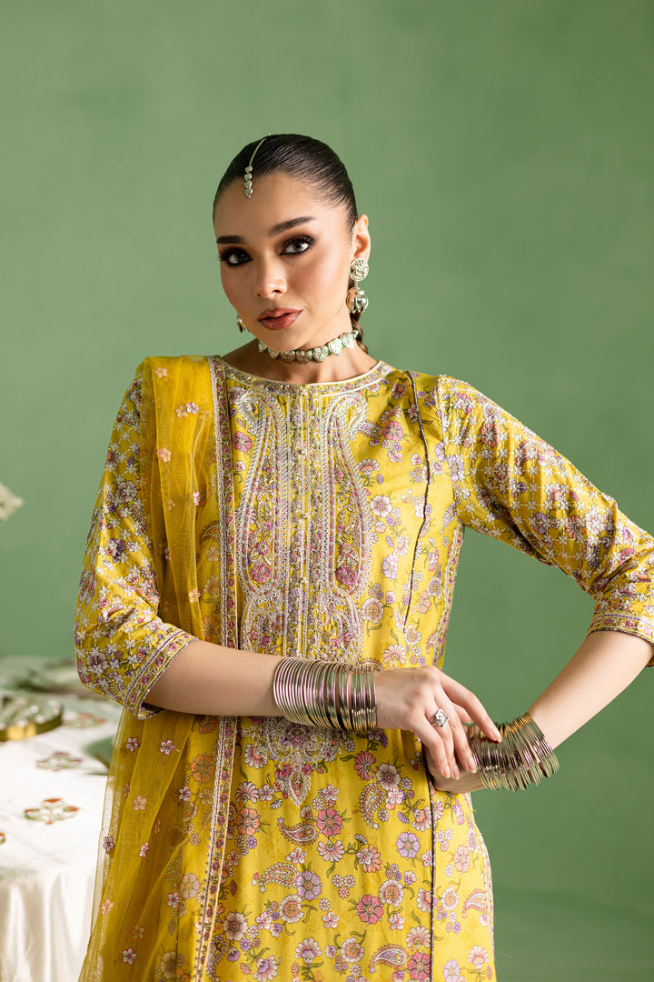 Kezra 3Pc- Printed Lawn Dress