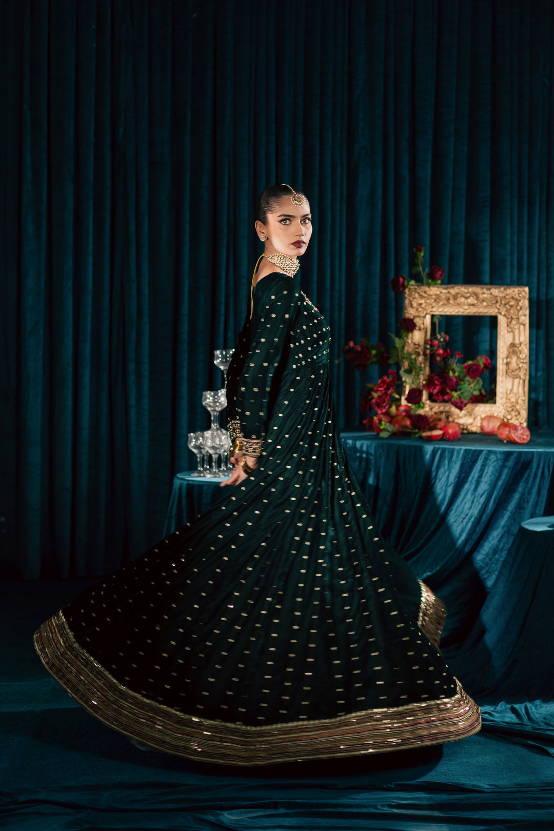 Masoori 3Pc - Velvet Formal Dress