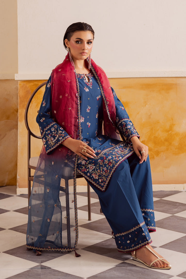 Zierra 3Pc - Embroidered Lawn Pret