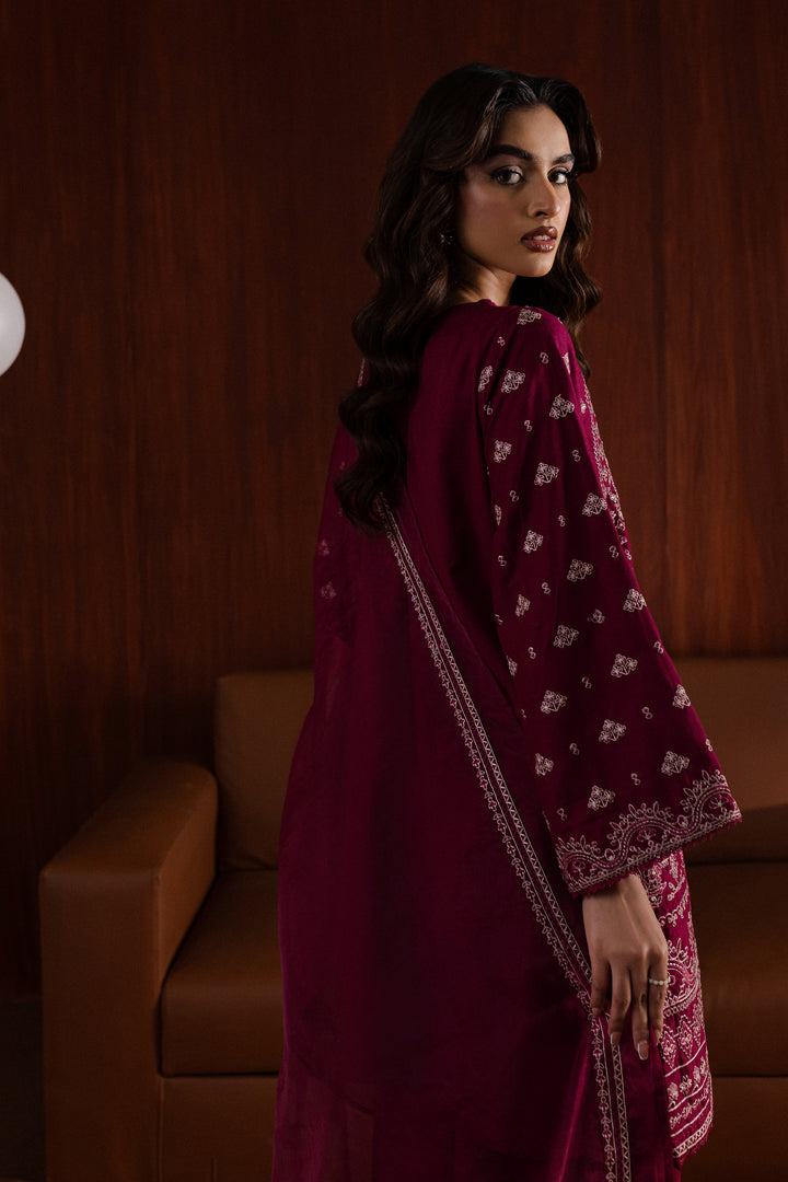 Ava 3Pc - Embroidered Karandi Dress