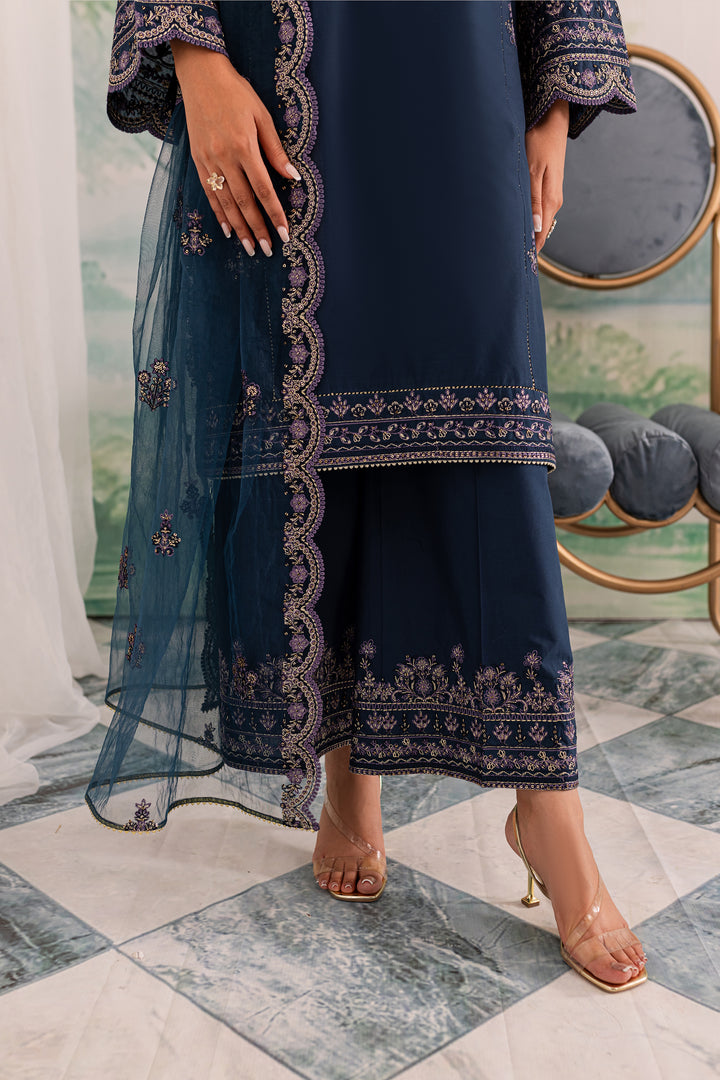 Apollo 3Pc - Embroidered Lawn Dress