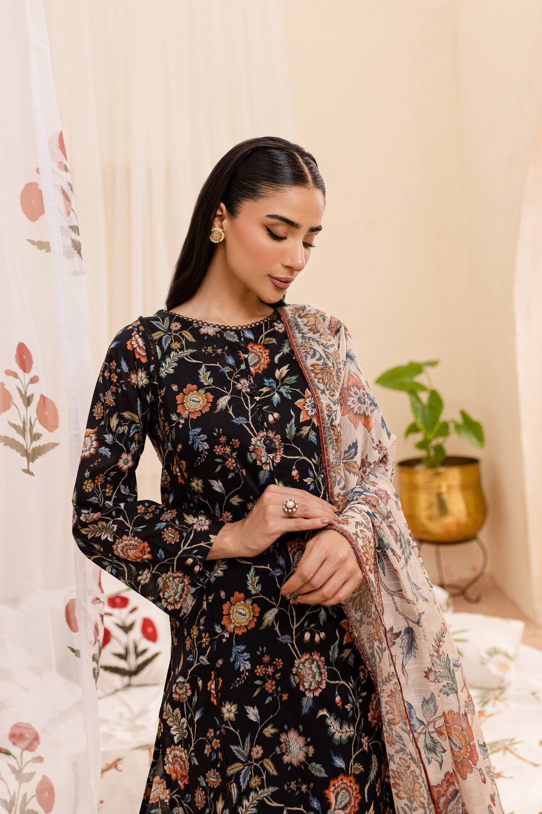 Hawk 3Pc - Printed Lawn Dress