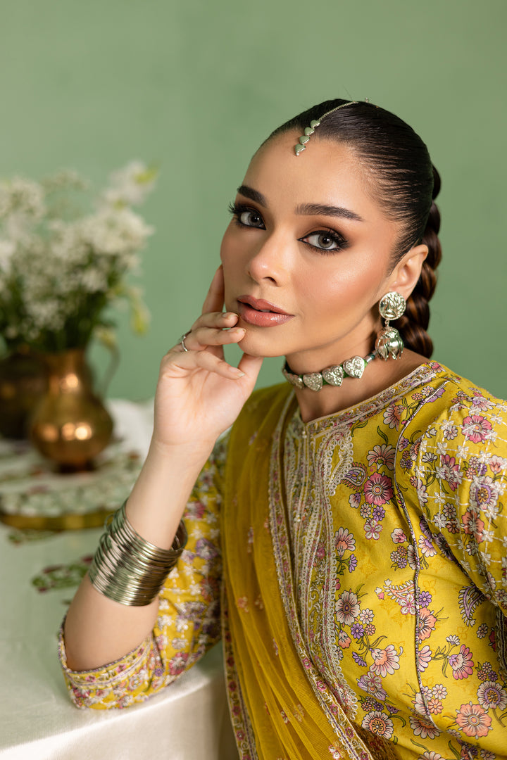 Kezra 3Pc- Printed Lawn Dress