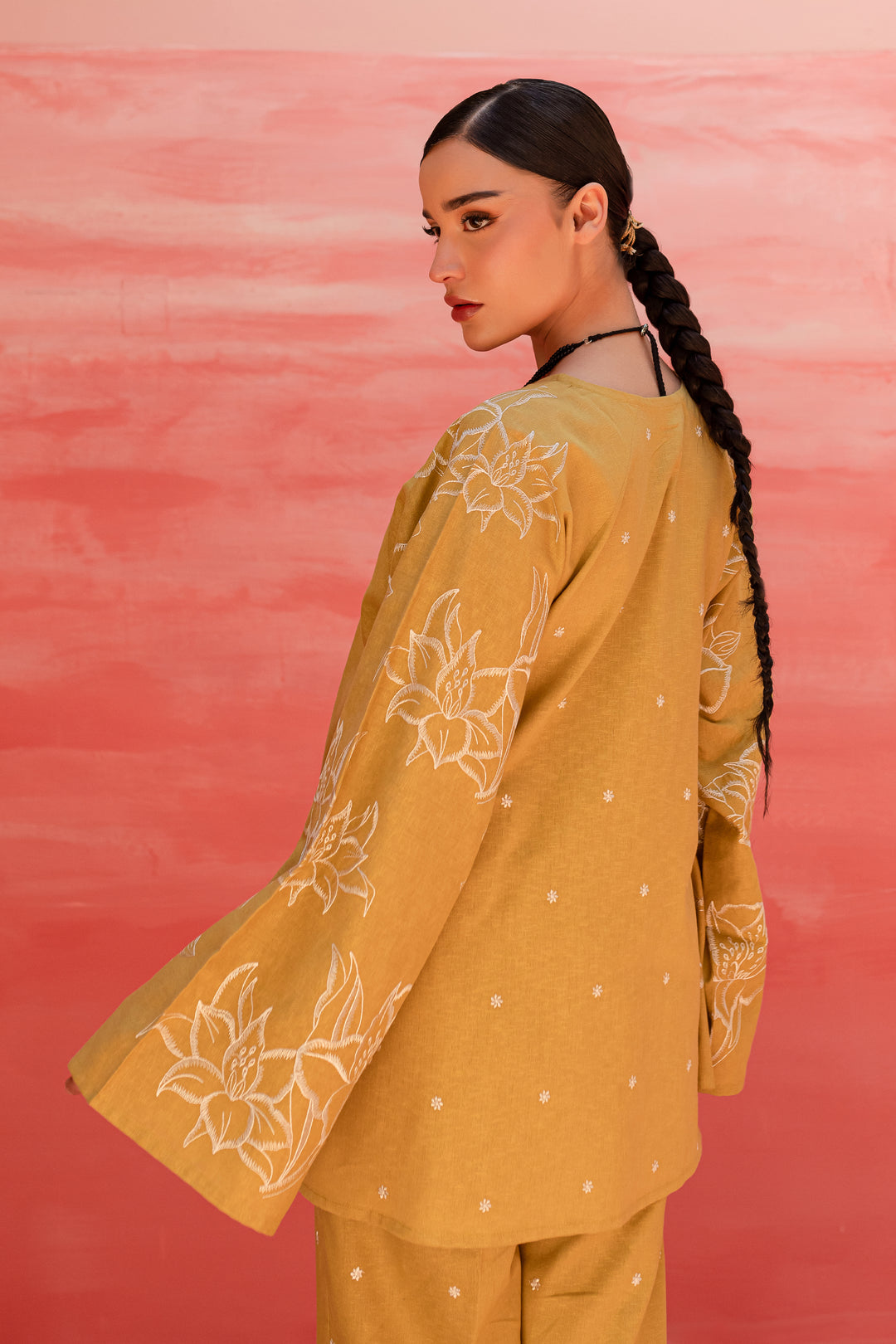 Famy 2Pc - Embroidered Karandi Dress