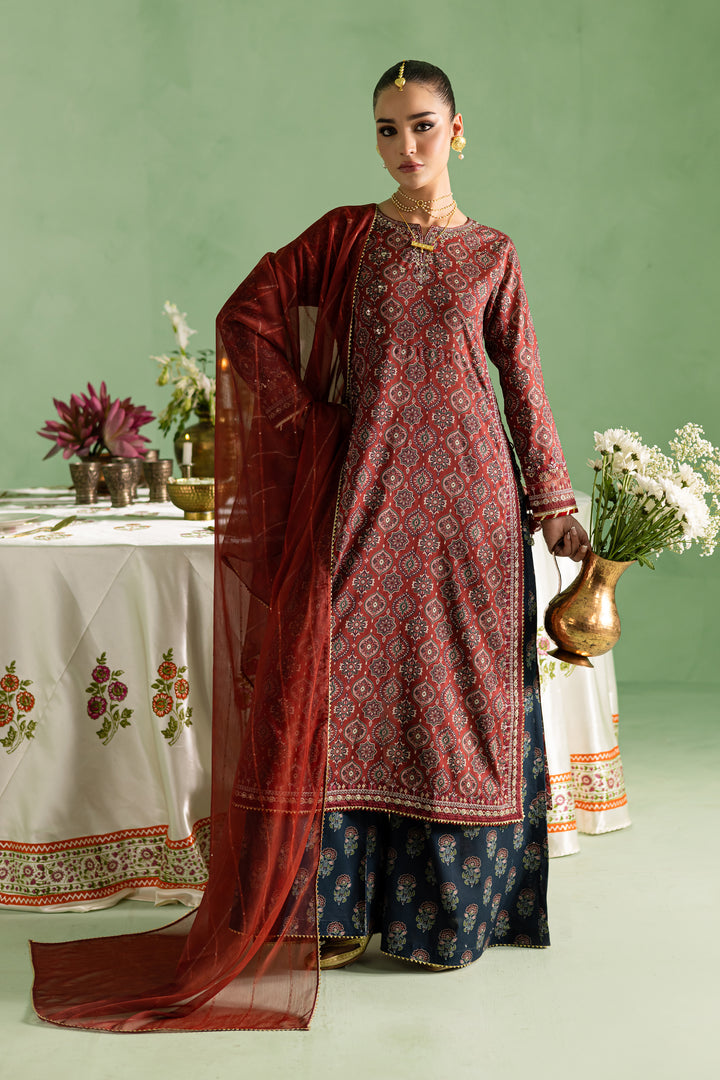 Ariel 3Pc - Printed Lawn Dress