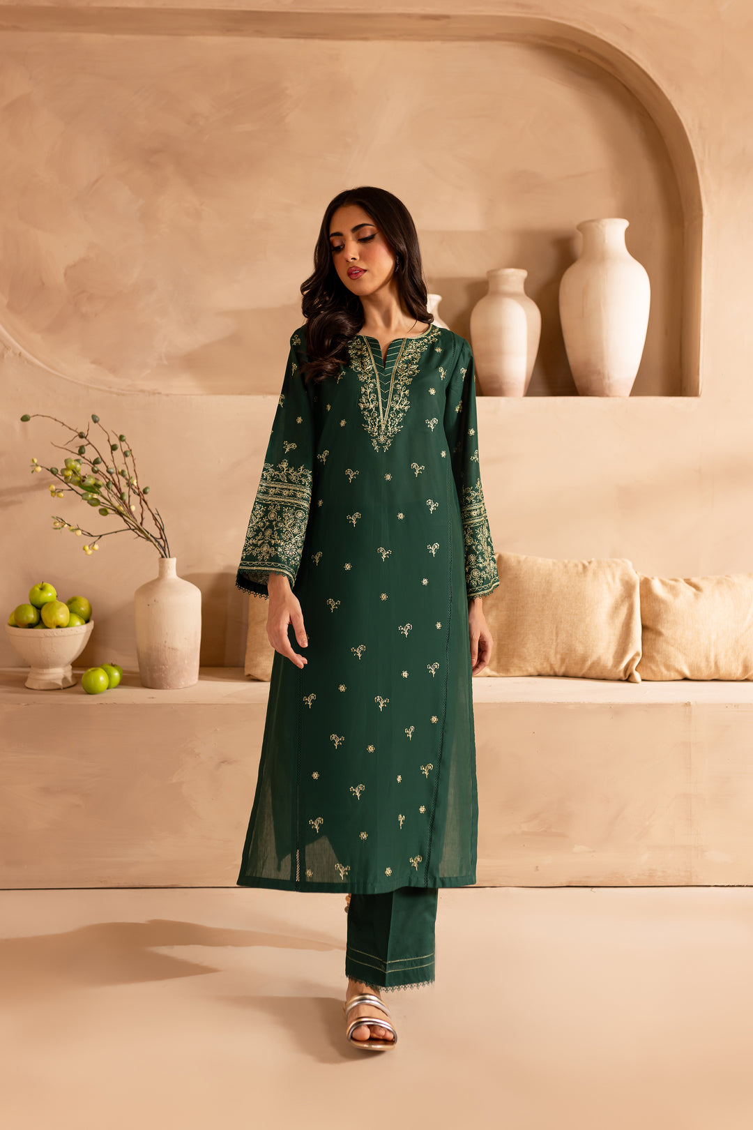 Nyx 2Pc - Embroidered Lawn Dress