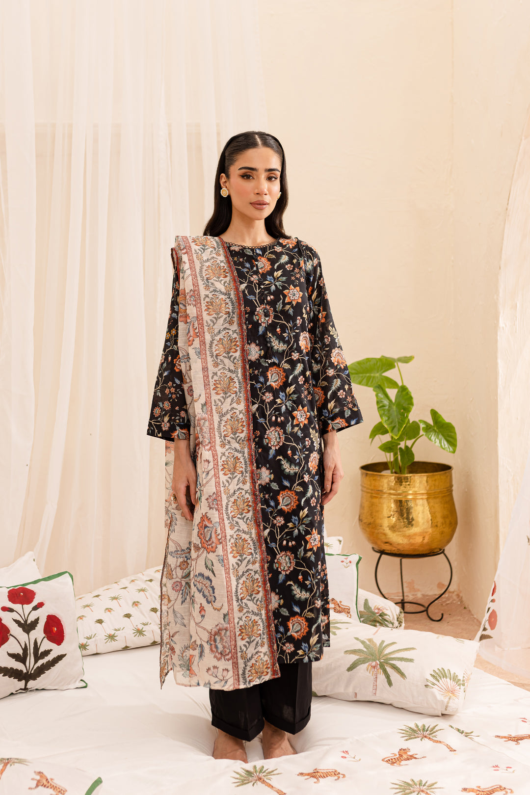 Hawk 3Pc - Printed Lawn Dress