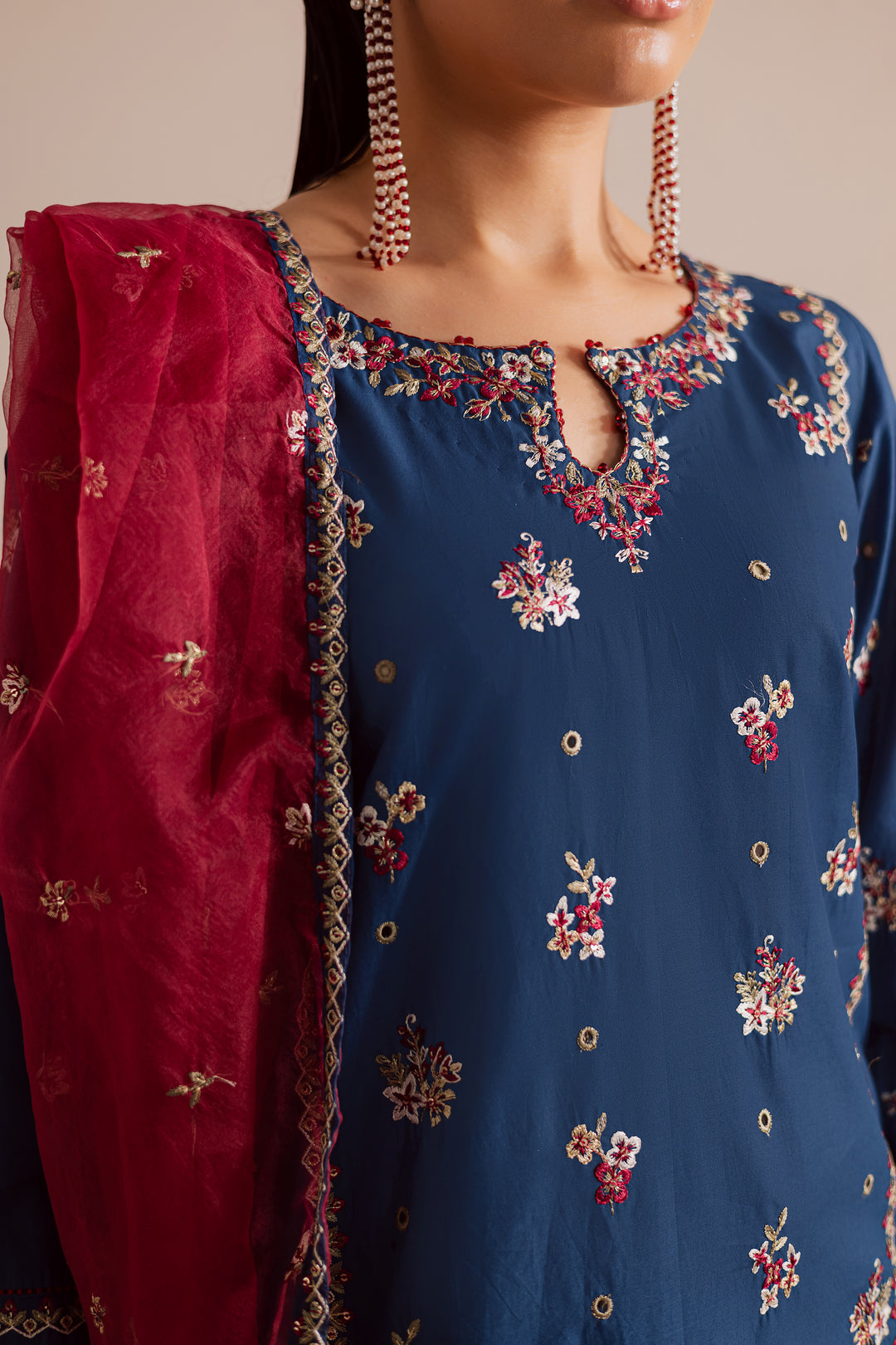 Zierra 3Pc - Embroidered Lawn Pret