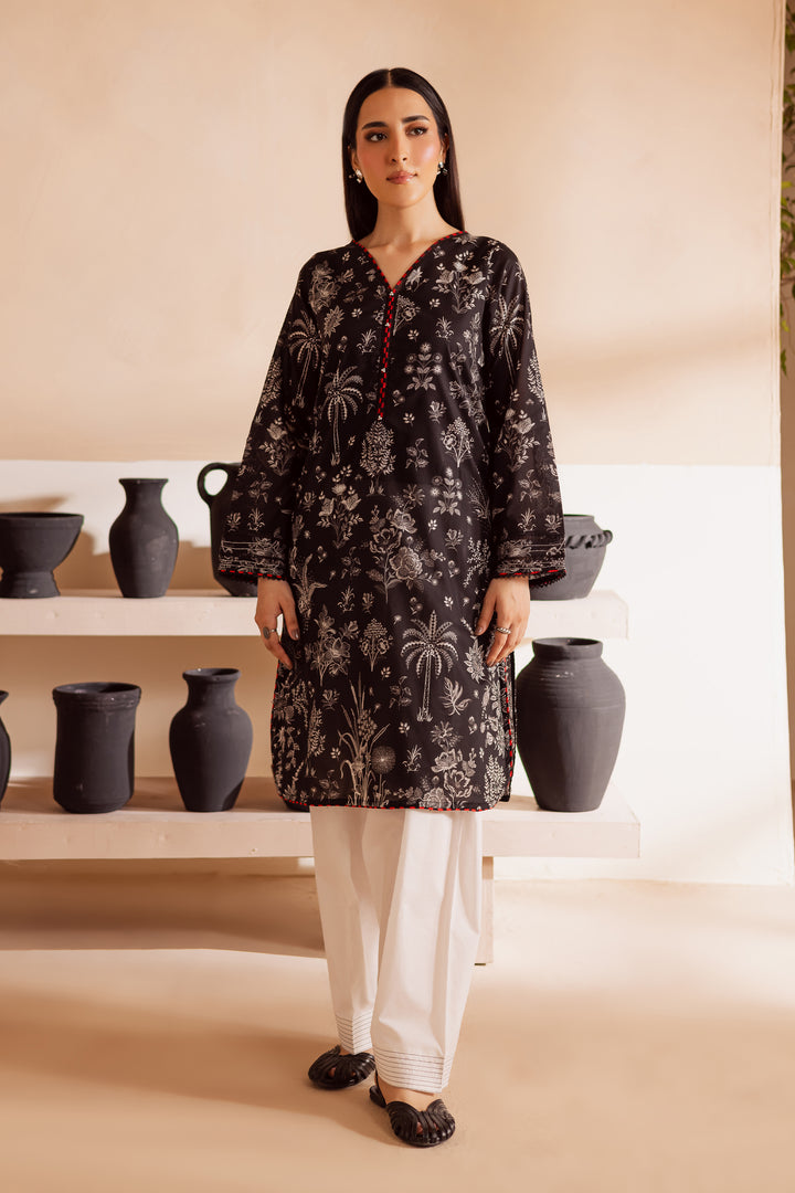 Dark Secrets 2Pc - Printed Lawn Dress