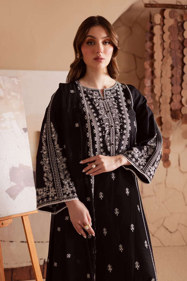 Starlight 3Pc - Embroidered Lawn Dress
