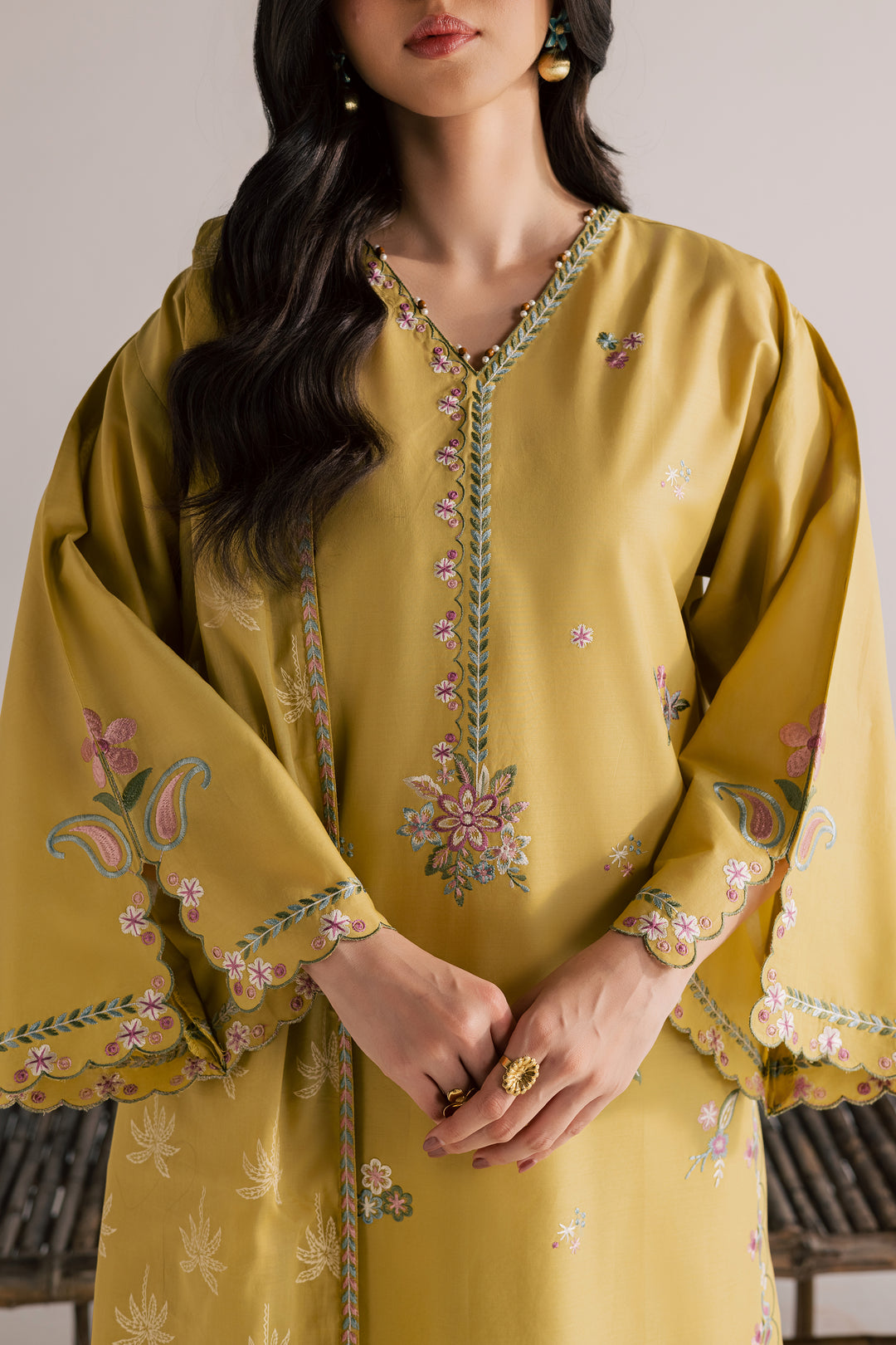 Zaitoon 3Pc - Embroidered Lawn Dress