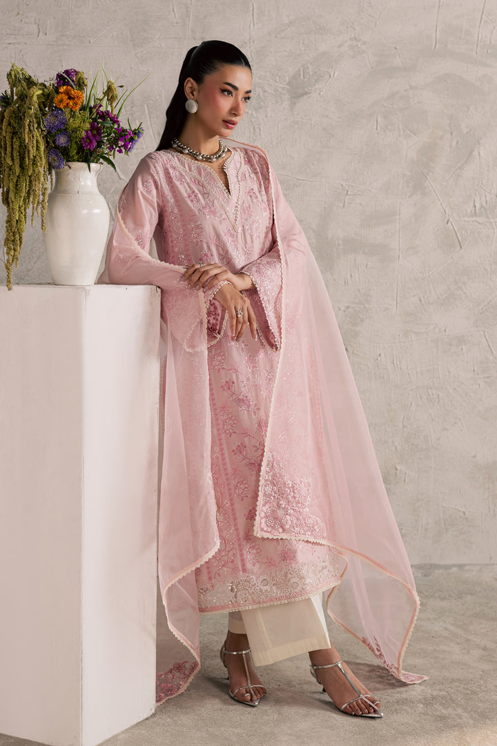 Coral Mist 3Pc - Festive Embroidered Lawn