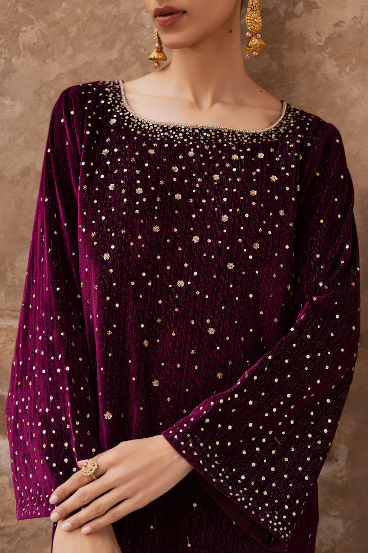 Rosa 2Pc - Velvet Formal Dress