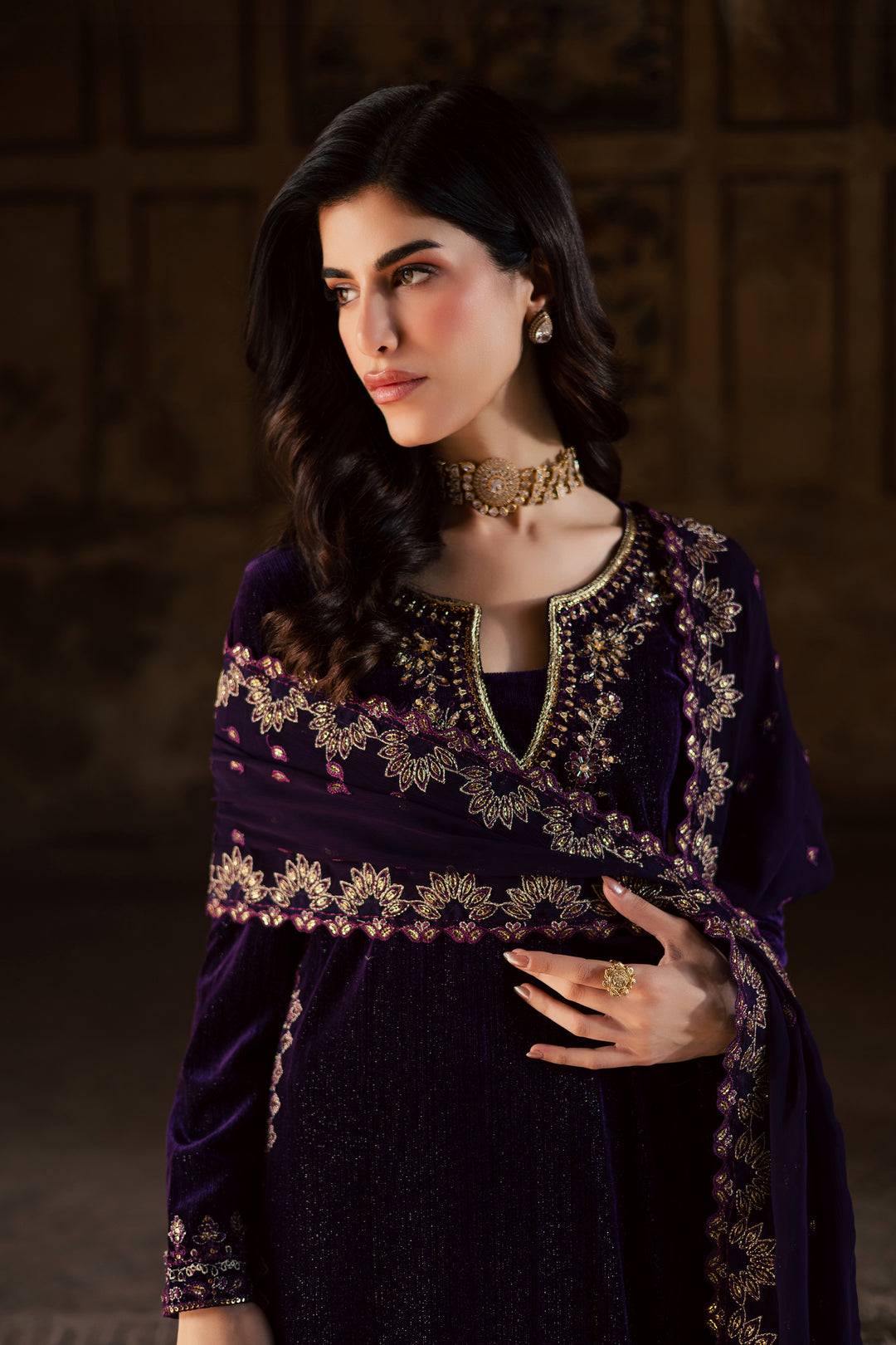 Nera 3Pc - Velvet Formal Dress