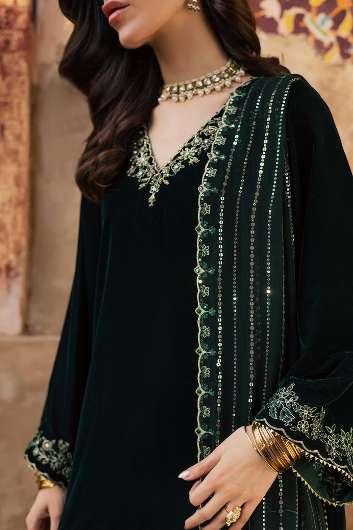 Noble Green 3Pc - Festive Velvet Pret