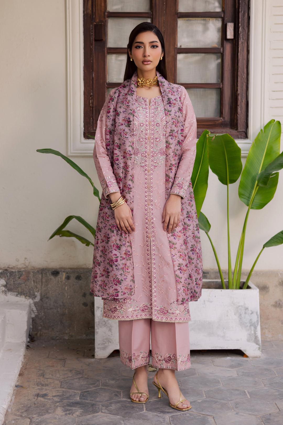 Rimi 3Pc - Festive Embroidered Lawn