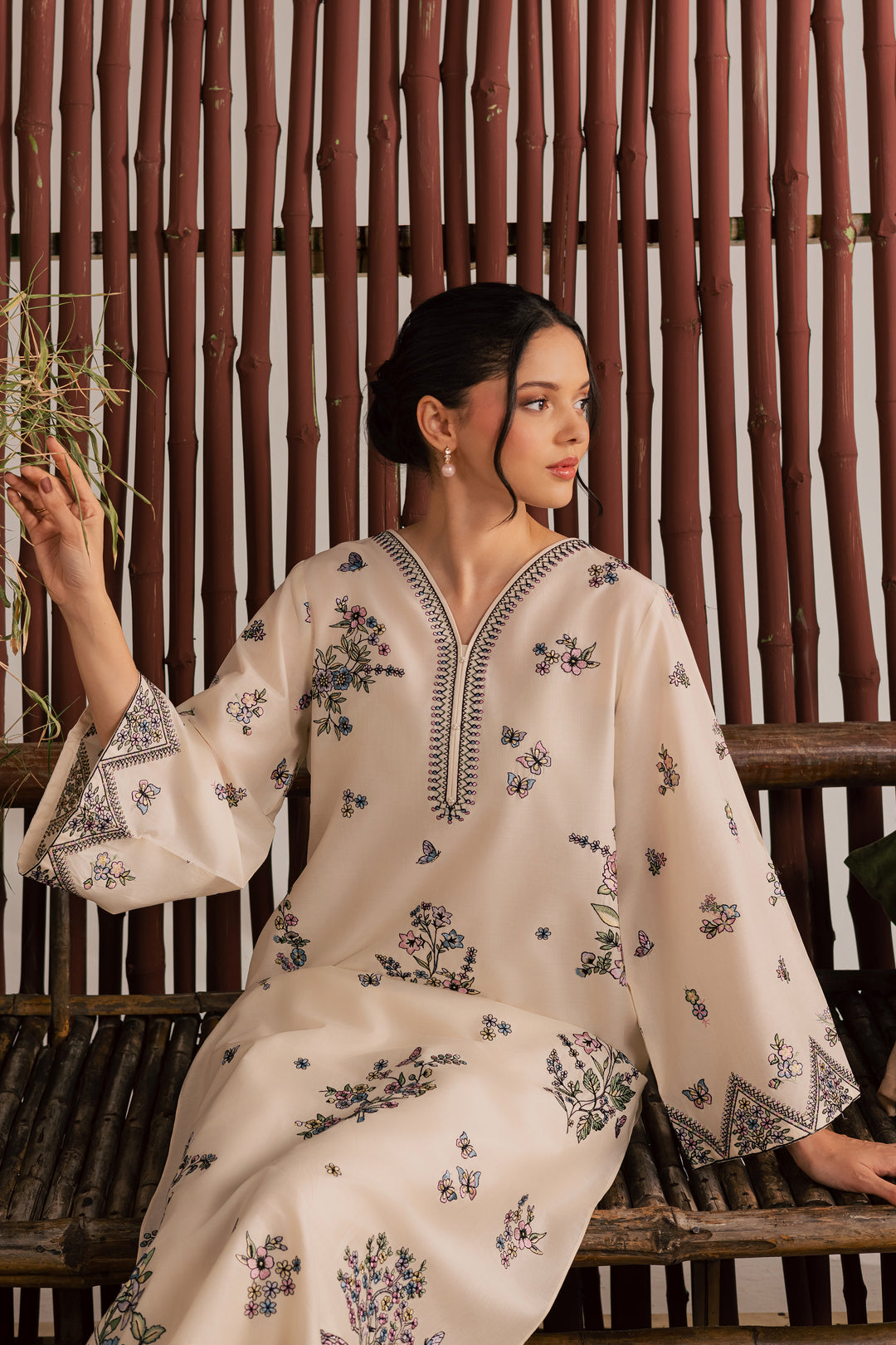 Anne 2Pc - Embroidered Lawn Dress
