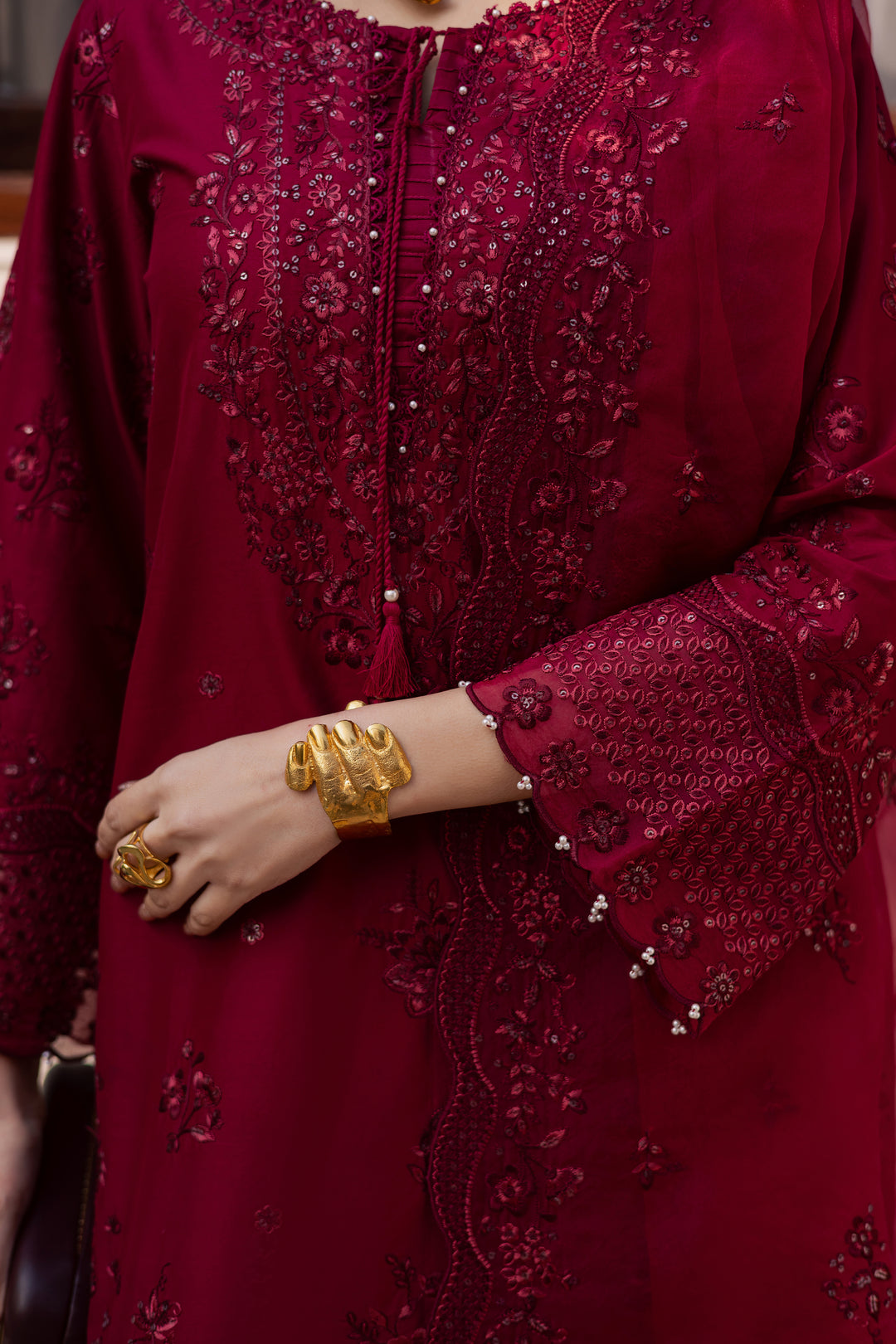 Ecuador 3Pc - Festive Embroidered Lawn