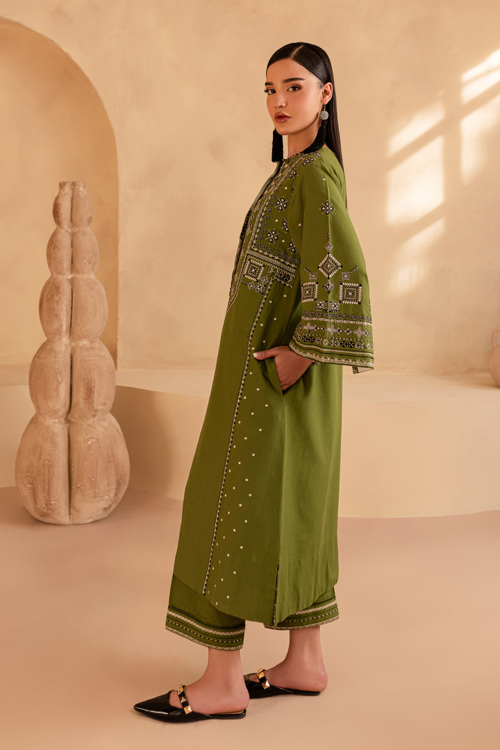 Pixie 2Pc - Embroidered Khaddar Dress