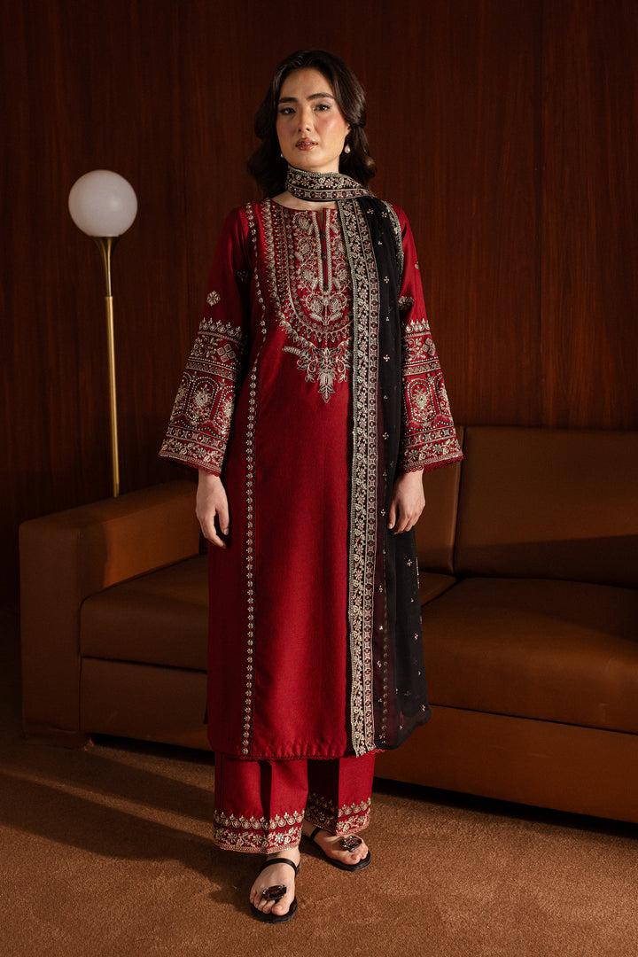 Lamar 3Pc - Embroidered Karandi Dress