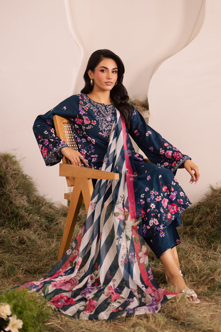 Amber 3Pc - Printed Lawn Dress