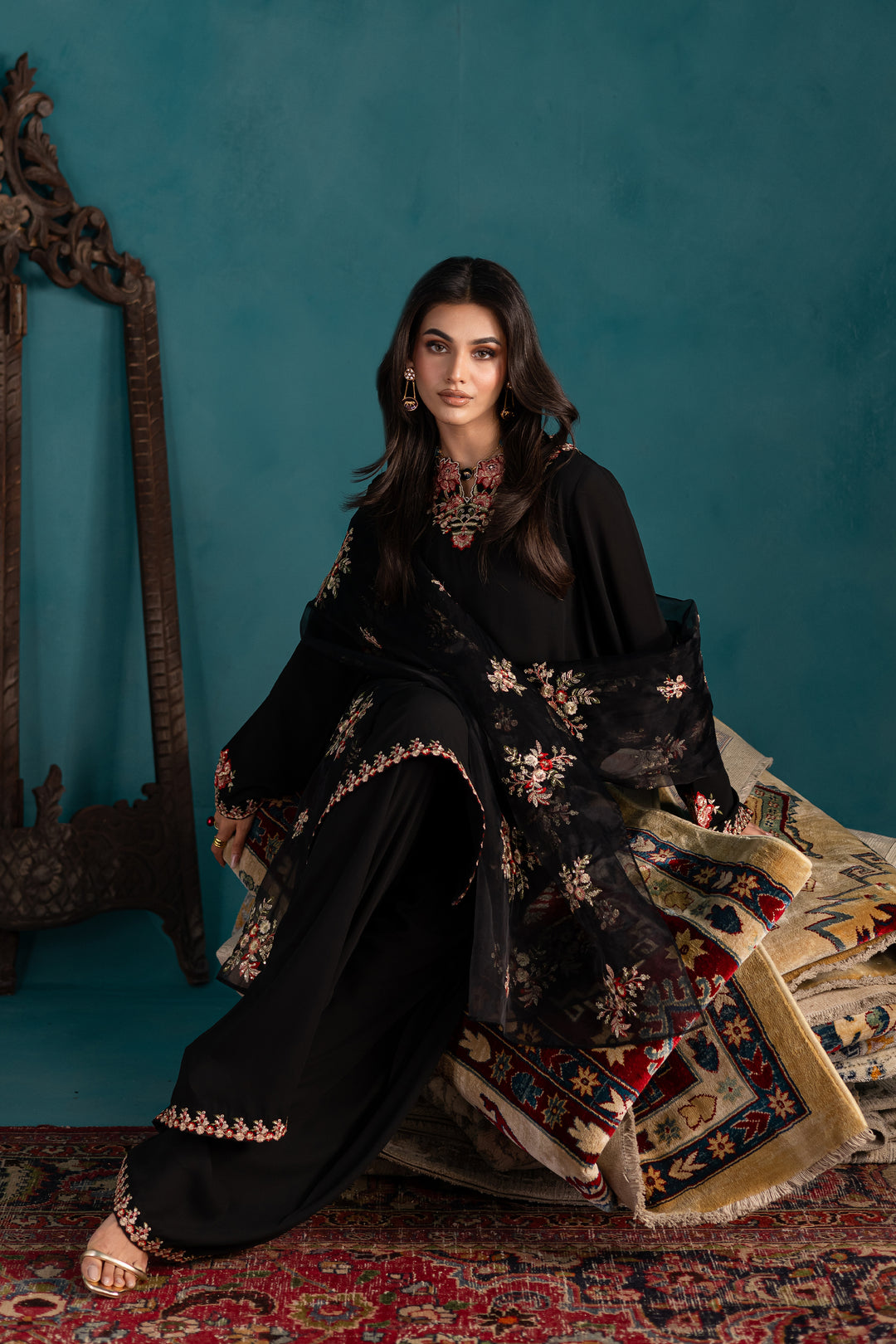 Black Dove 3Pc - Georgette Luxe Pret