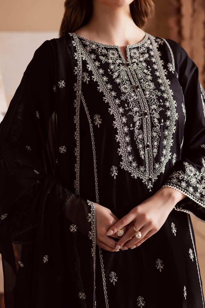 Starlight 3Pc - Embroidered Lawn Dress