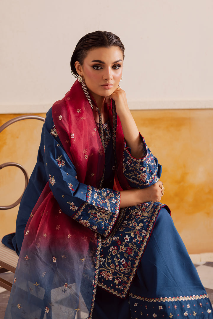 Zierra 3Pc - Embroidered Lawn Pret