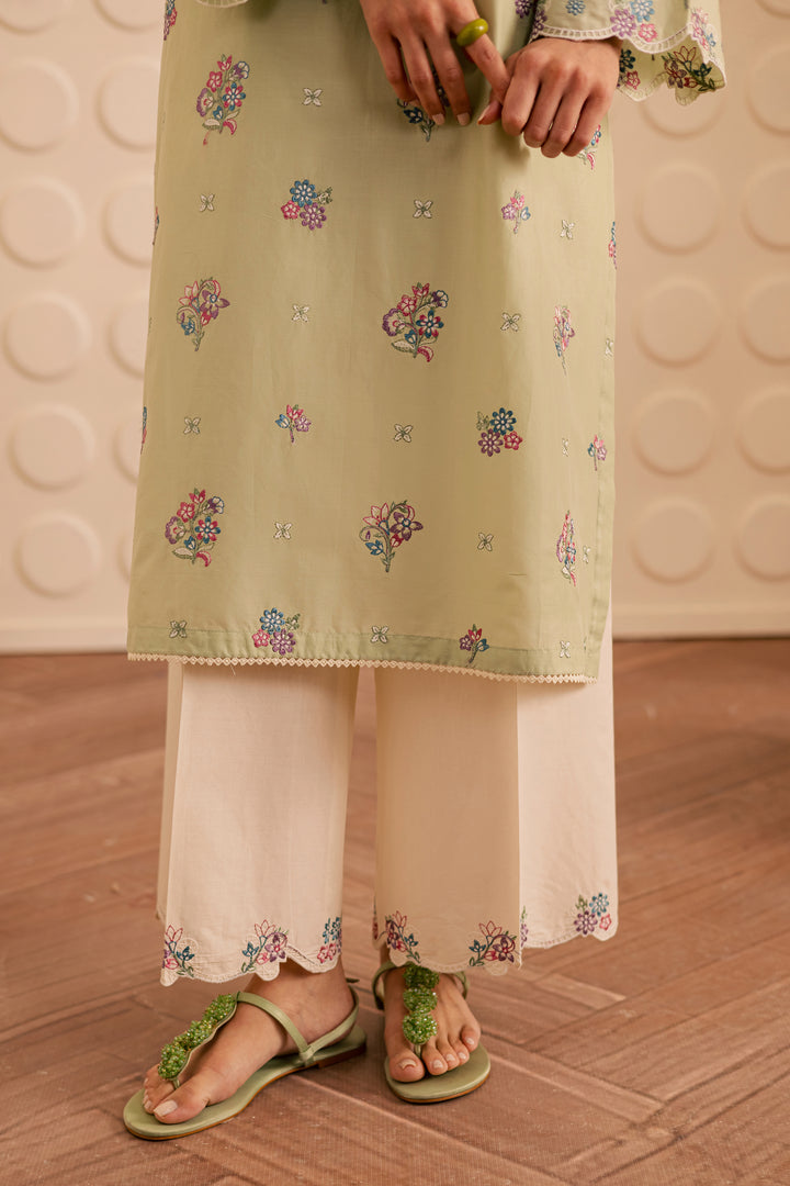 Sage Whisper 2pc - Embroidered Lawn Pret