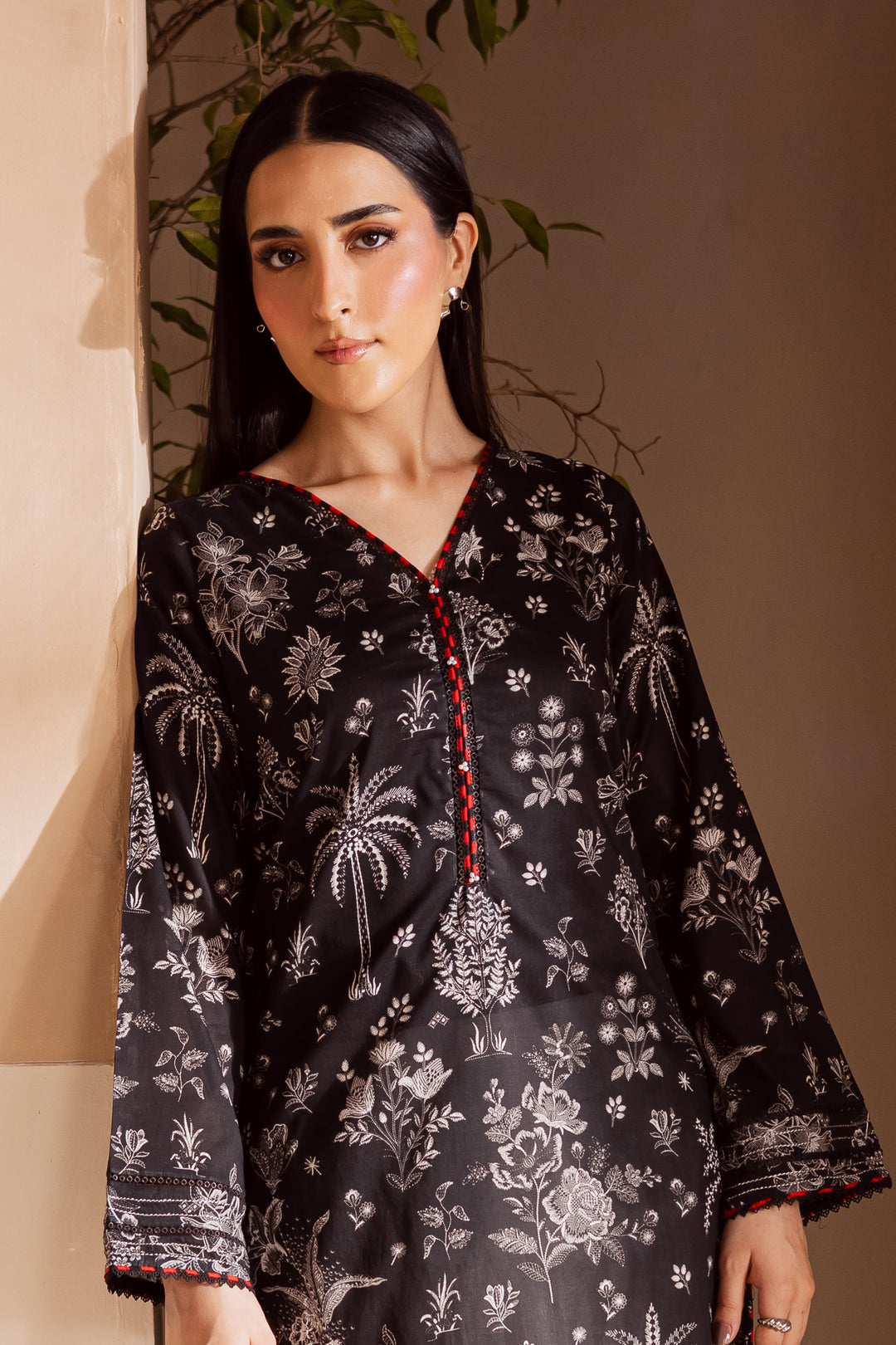Dark Secrets 2Pc - Printed Lawn Dress