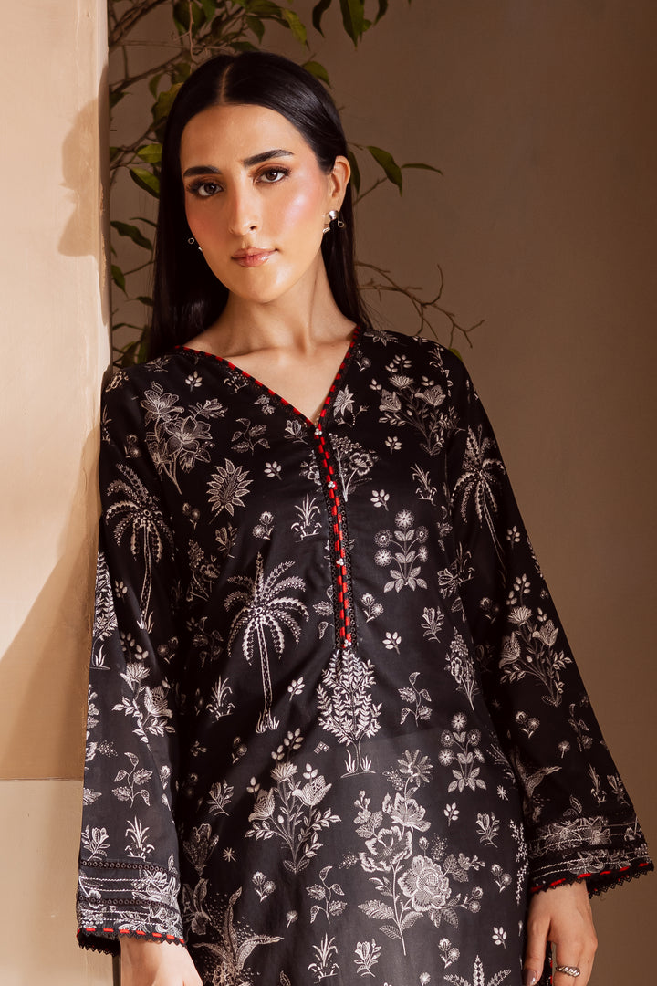 Dark Secrets 2Pc - Printed Lawn Dress