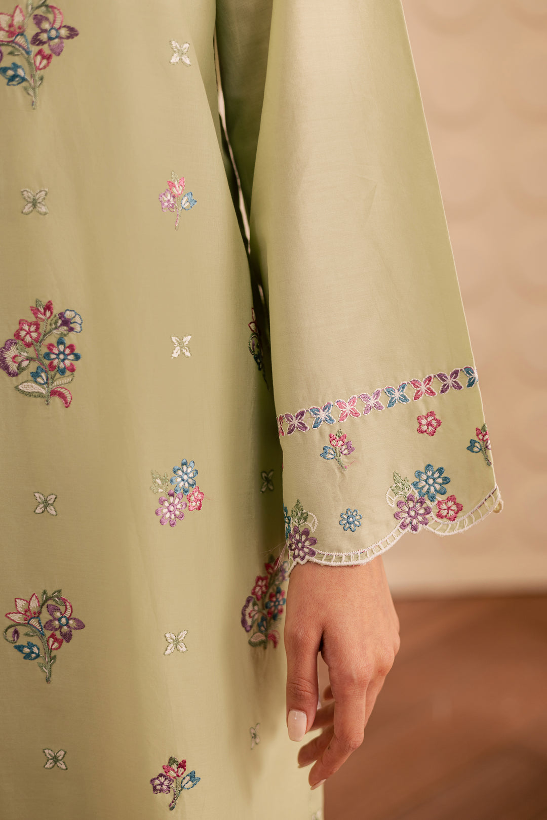 Sage Whisper 2pc - Embroidered Lawn Pret
