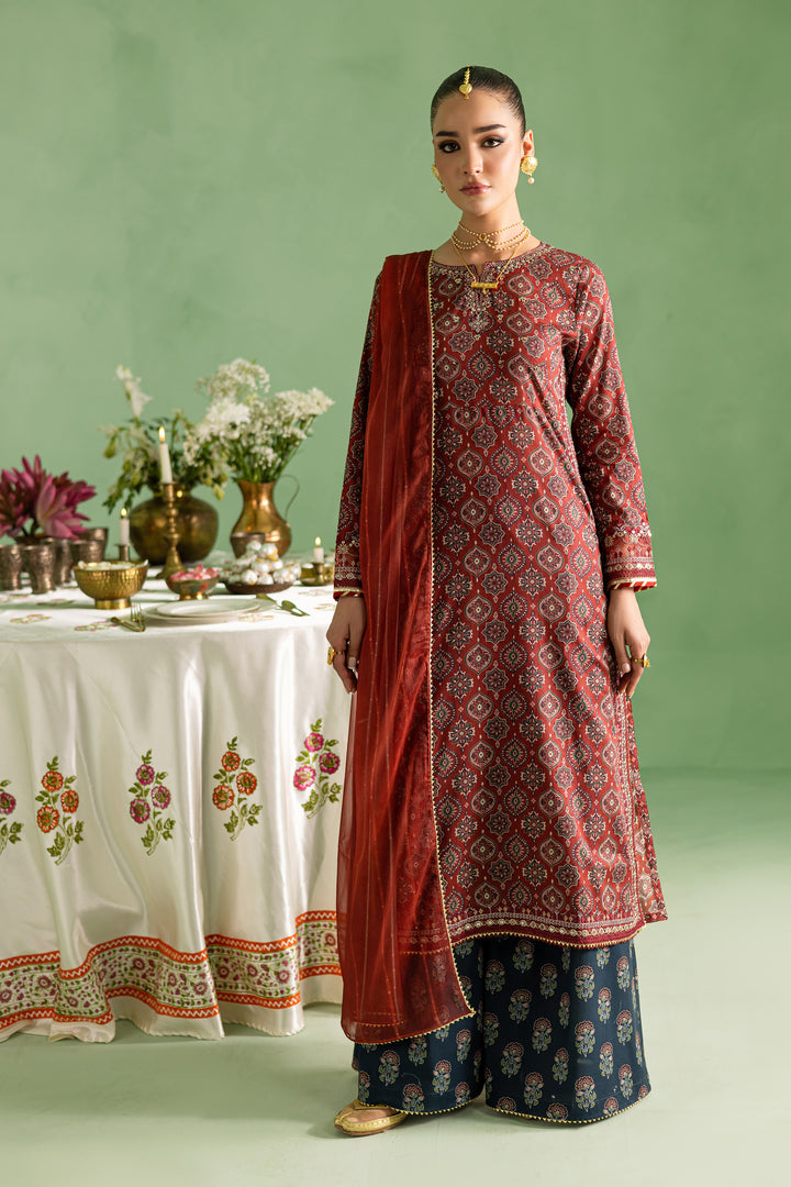 Ariel 3Pc - Printed Lawn Dress