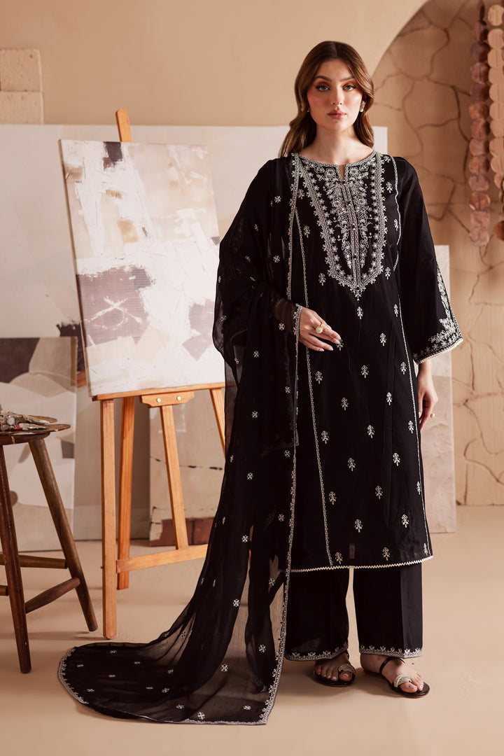 Starlight 3Pc - Embroidered Lawn Dress