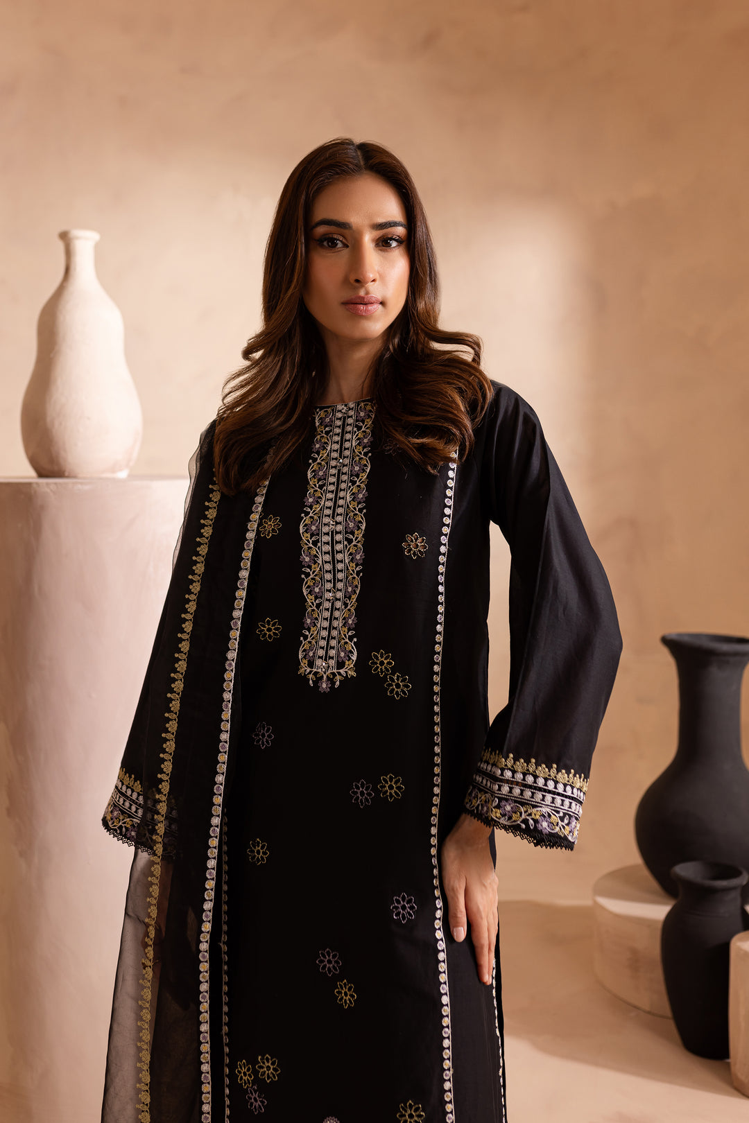 Navaeh 3Pc - Embroidered Lawn Dress