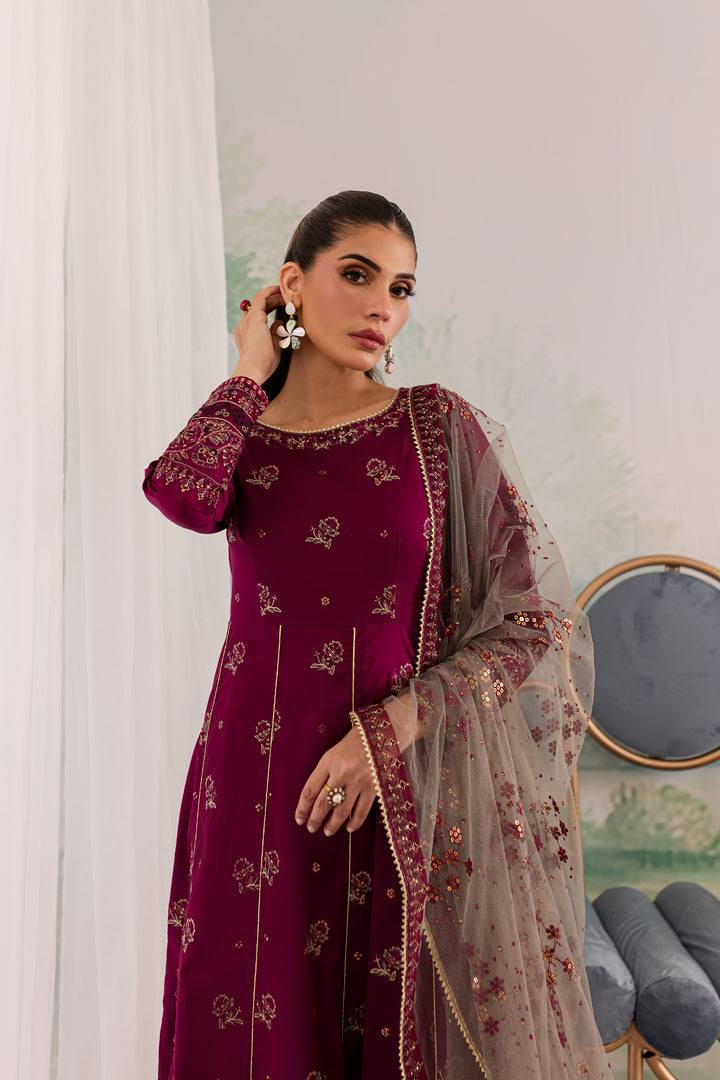 Peridot 3Pc - Embroidered Lawn Dress