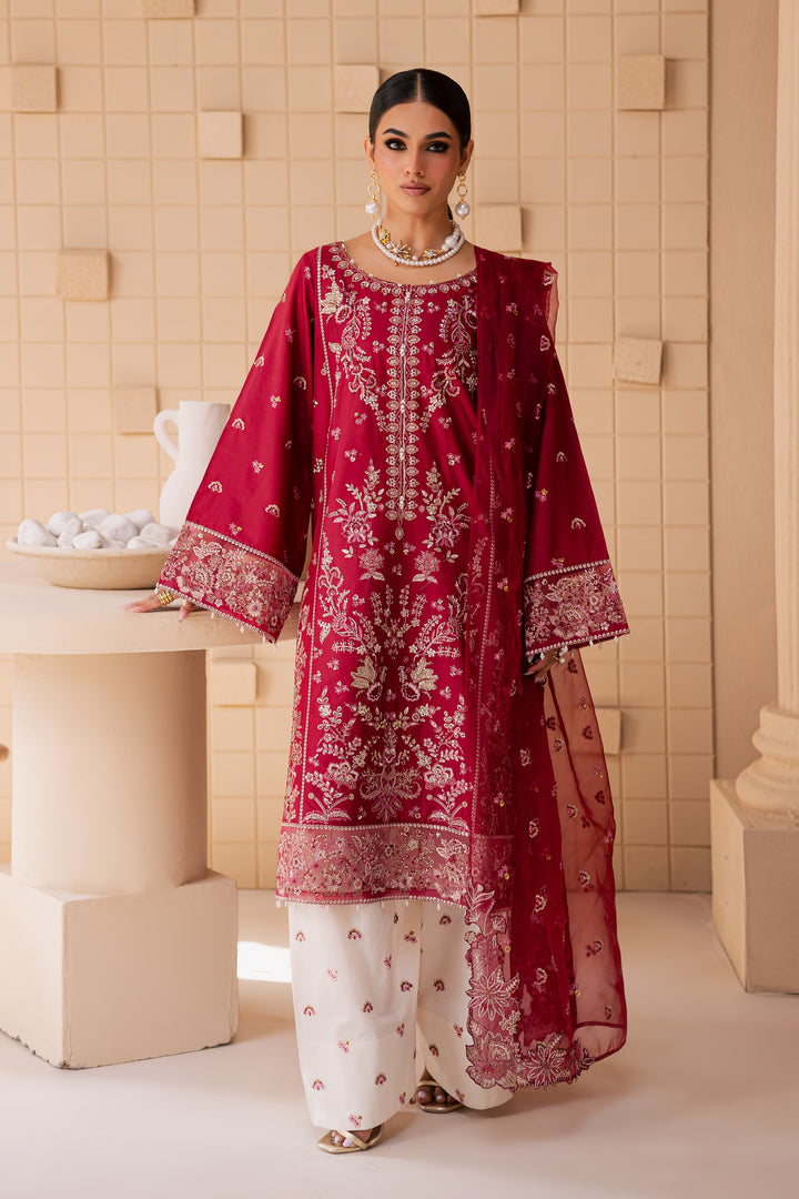 Abilene 3Pc - Embroidered Lawn Dress