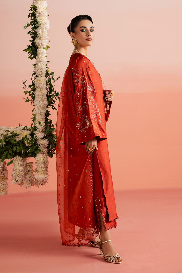 Rust Livia 3Pc - Festive Luxe Pret