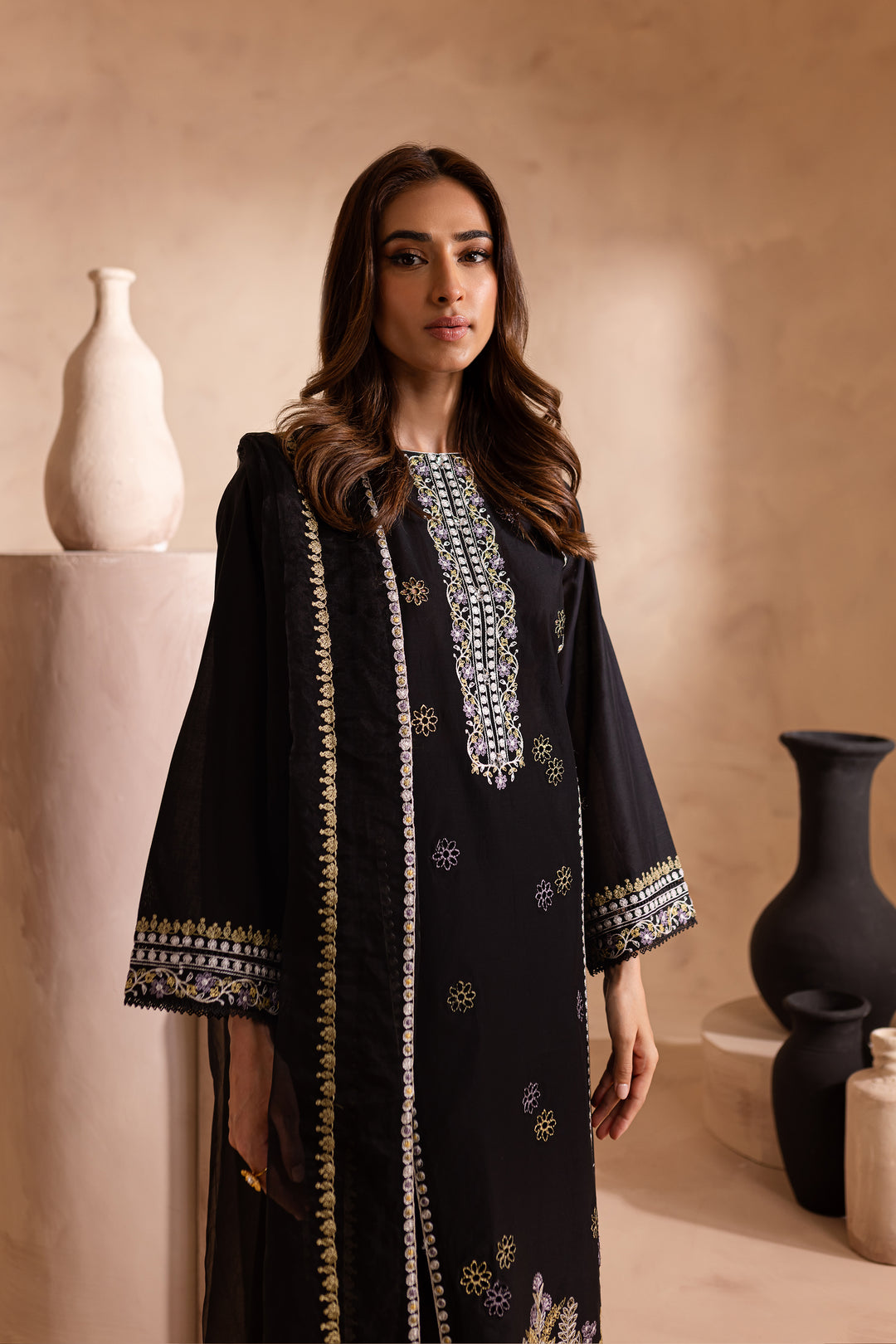 Navaeh 3Pc - Embroidered Lawn Dress