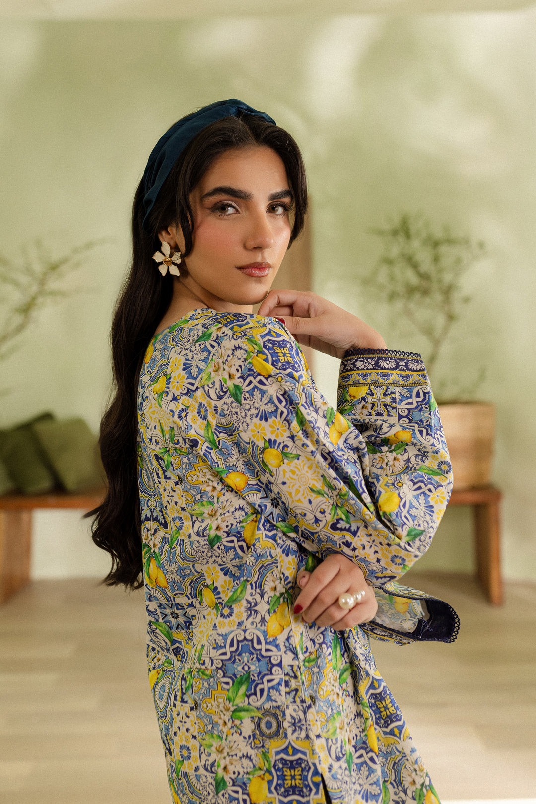 Bella 2Pc - Printed Khaddar Dress