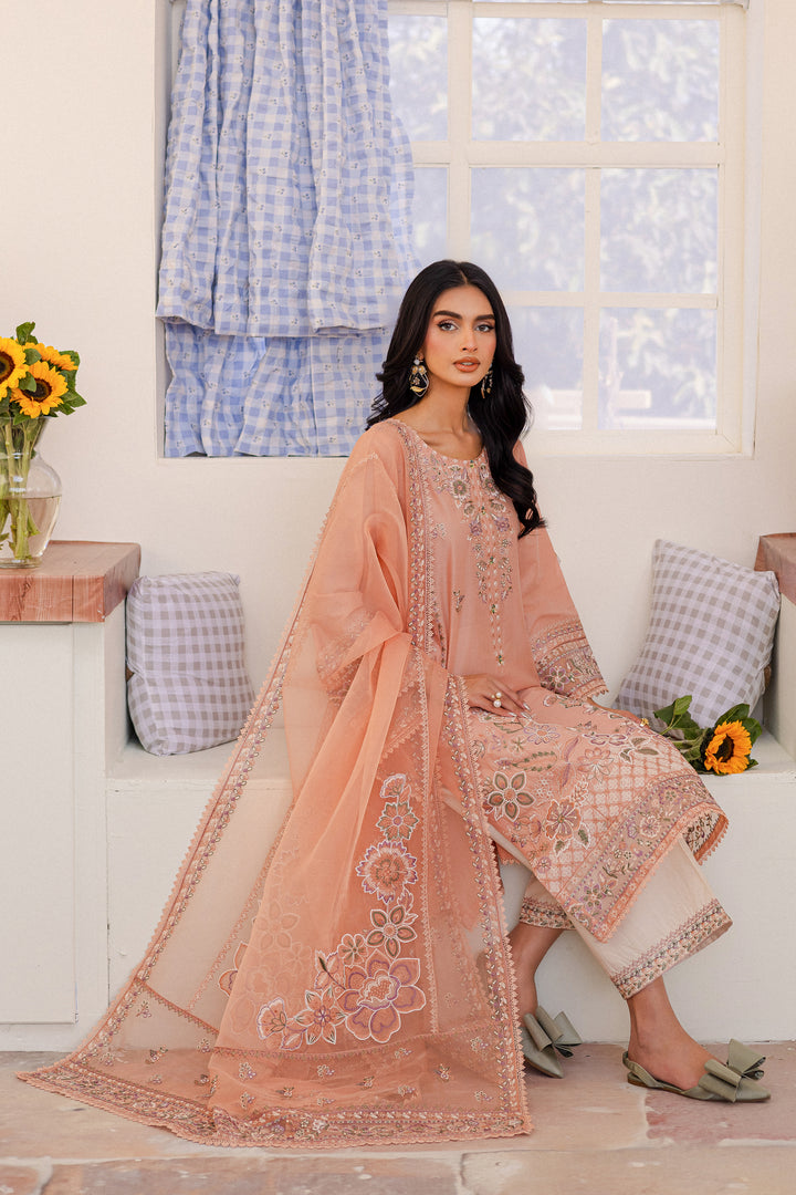 Joye 3Pc - Embroidered Lawn Dress