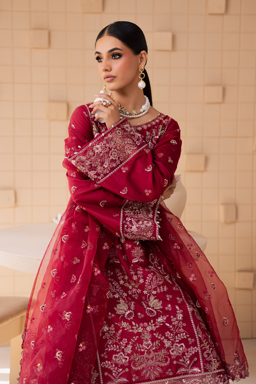 Abilene 3Pc - Embroidered Lawn Dress