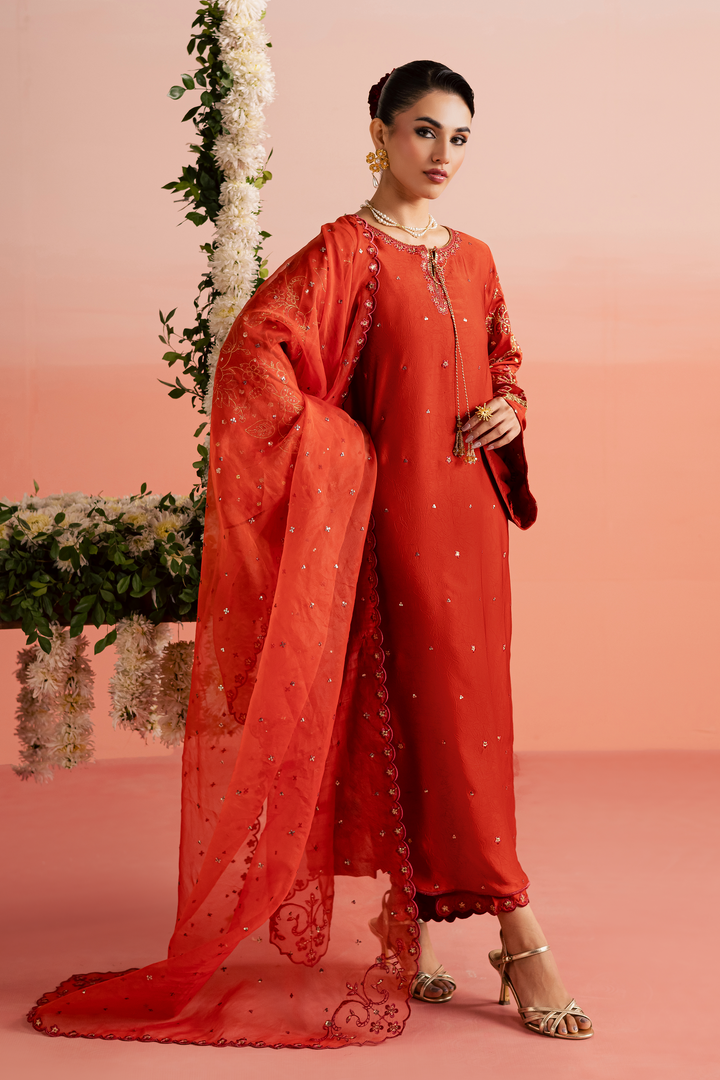 Rust Livia 3Pc - Festive Luxe Pret