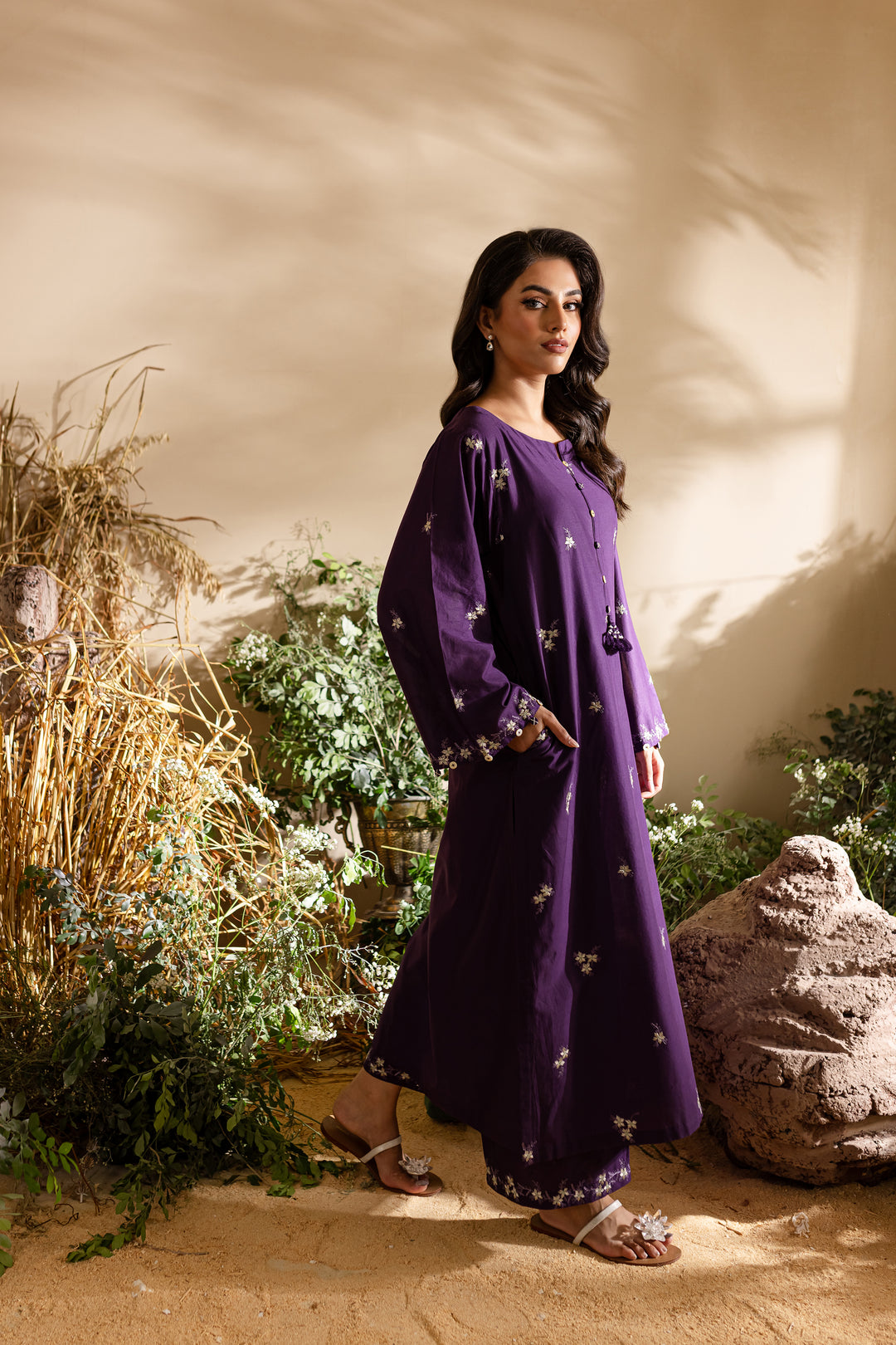 Vivi 2Pc - Embroidered Lawn Dress